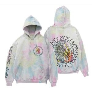 Twenty One Pilots Takeover Tour Hoodie Color Flame RARE Size XXL 2XL @ Concert